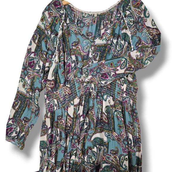 Kate & Sam Women’s Paisley Boho Midi Dress – Size XXL, gently used - Picture 4 of 8